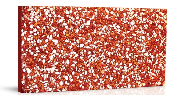 103. White red, red background (w103)  